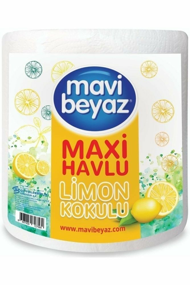 Maxi Kağıt Havlu Dev Rulo Limon Kokulu