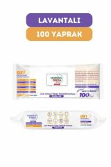 Lok Tem Islak Yüzey Temizlik Havlusu 100 Yaprak Lavanta Kokulu Sirke Ve Karbonatlı