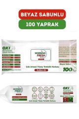Lok Tem Islak Yüzey Temizlik Havlusu 100 Yaprak Beyaz Sabun Kokulu Sirke Ve Karbonatlı