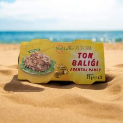 Füme Ton Balığı Avantaj Paket 75gr x 2 Adet Küçük Parçalı